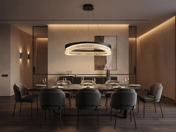 Wiszący kryształowy żyrandol AURORA 800 - V30077 5