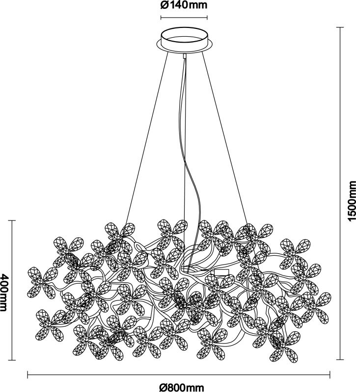 CATALEYA wiszący żyrandol kryształowy 800 - V20022 6