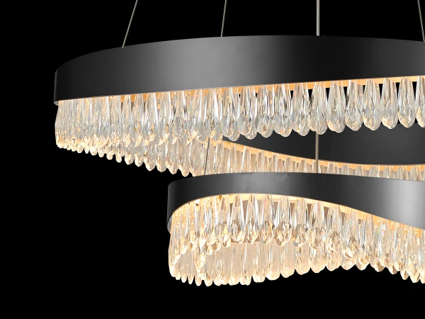 Wiszący kryształowy żyrandol AURORA 800+450 - V30078 12