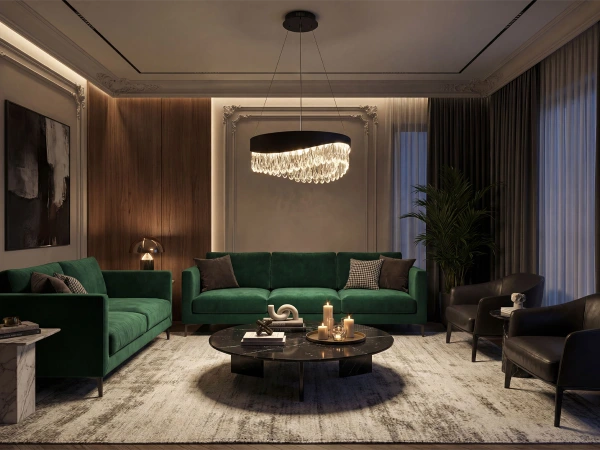 AURORA wiszący żyrandol kryształowy 450 - V30075 3