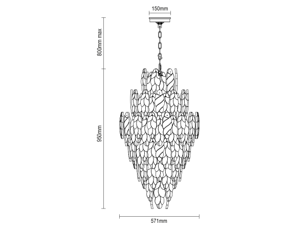 CHOREO żyrandol wiszący 571 - V20118 11