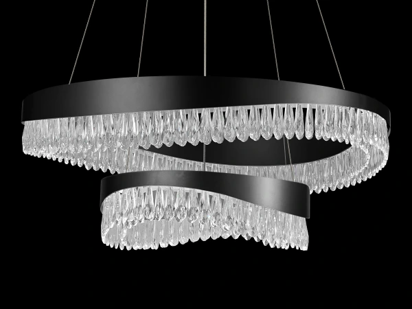 Wiszący kryształowy żyrandol AURORA 800+450 - V30078 9