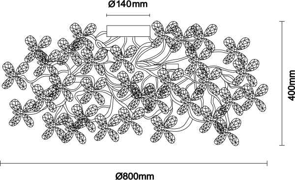 CATALEYA kryształowy żyrandol sufitowy 800 - V20023 4