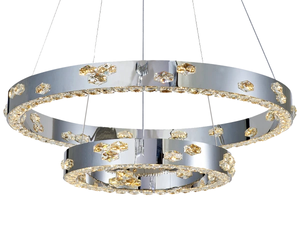 CLARIS wiszący żyrandol kryształowy 800+480 - V30006 5