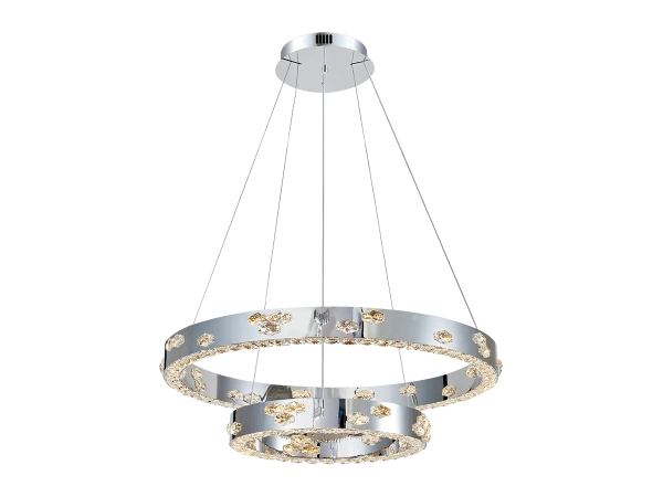 CLARIS wiszący żyrandol kryształowy 800+480 - V30006 3