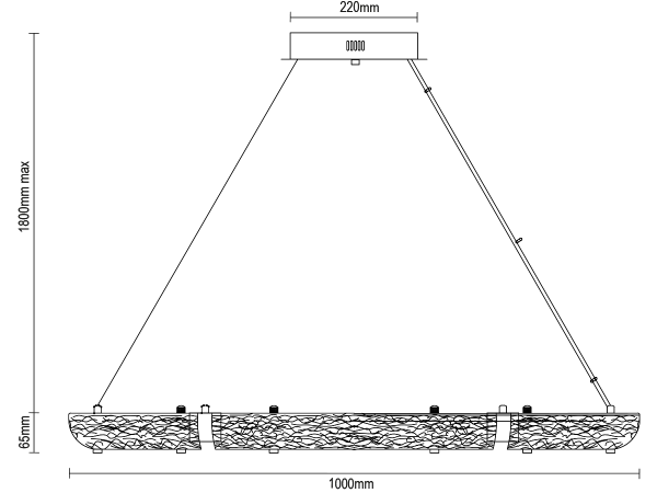 CORTEZA żyrandol wiszący 1000 - V30035 7