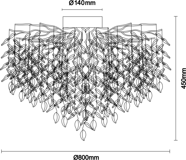 ELYSIA kryształowy żyrandol sufitowy 800 - V20010 6