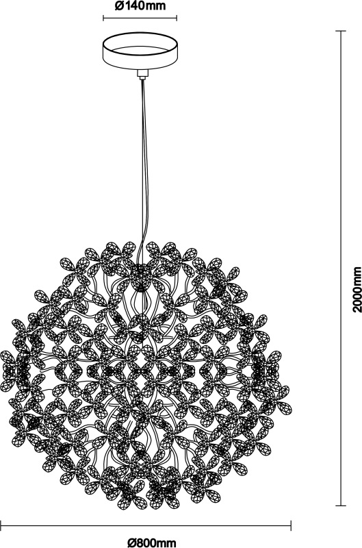 CATALEYA wiszący żyrandol kryształowy 800 - V20024 5