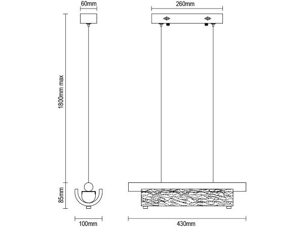 CORTEZA żyrandol wiszący 430 - V30031 7