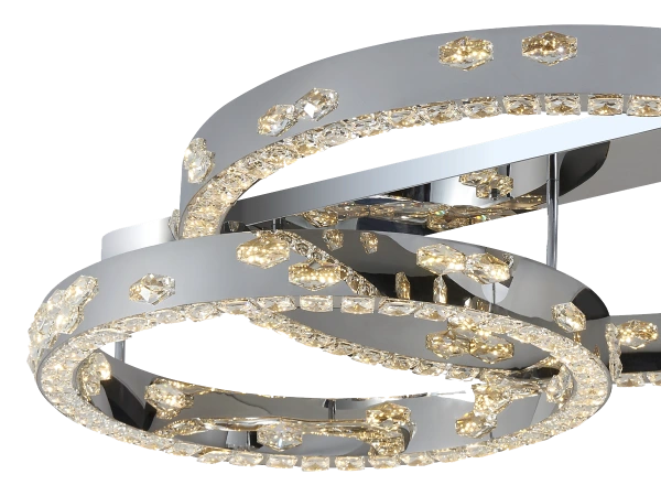 Kryształowy żyrandol sufitowy CLARIS 800+600 - V30009 8