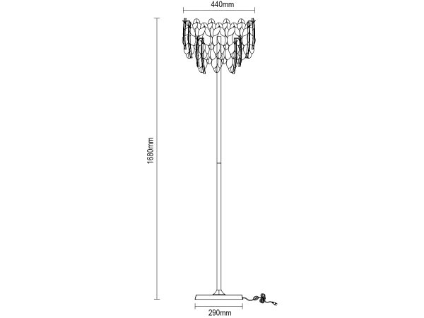 CHOREO lampa podłogowa 1680 - V20121 8