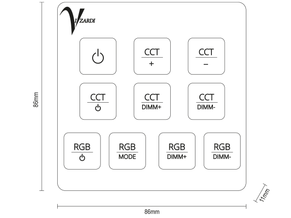 Pilot naścienny LINIA - 10006 6