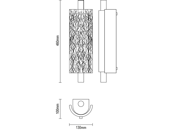 CORTEZA lampa ścienna - V30036 5