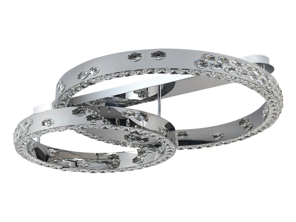 Kryształowy żyrandol sufitowy CLARIS 800+600 - V30009