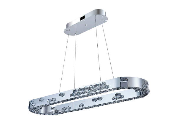 CLARIS wiszący kryształowy żyrandol 1100x320 - V30003