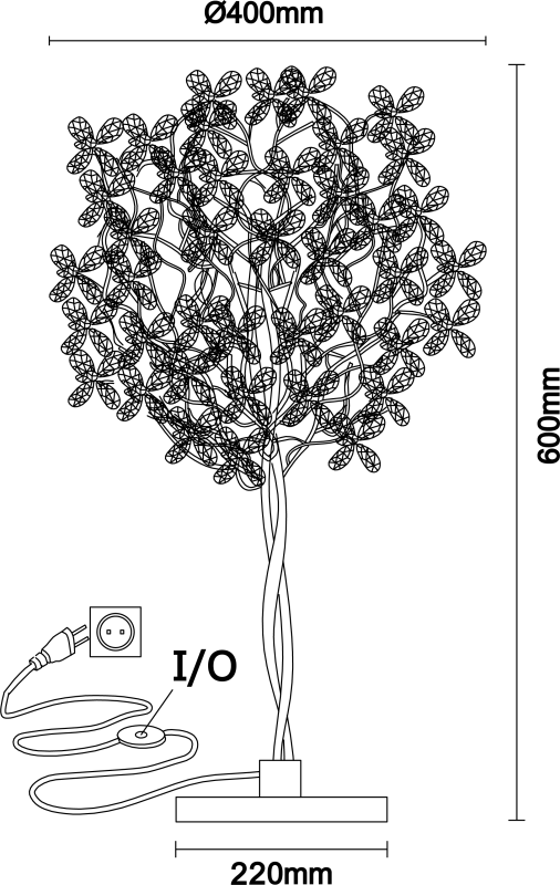 CATALEYA kryształowa lampa stołowa 600 - V20026 6