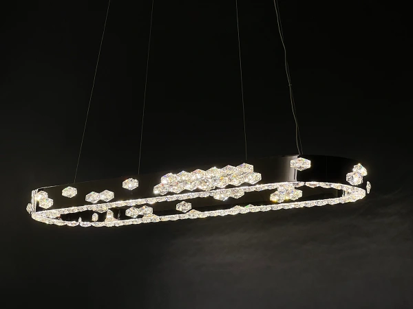CLARIS wiszący kryształowy żyrandol 1100x320 - V30003 4