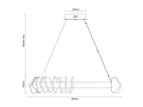 PIKASO závesný krištáľový luster 800 - V30024 13