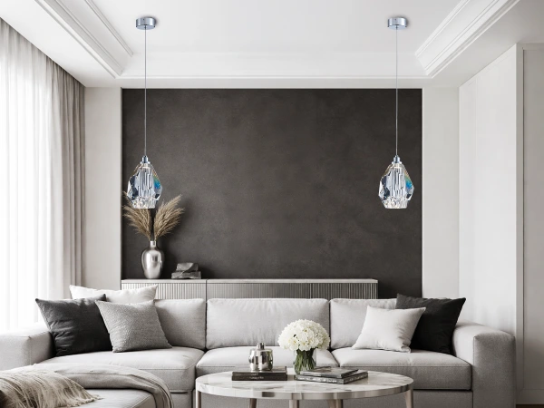 DIAMOR CLEAR kryształowa lampa wisząca - V30051 2