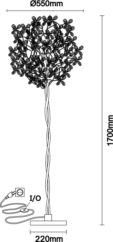 CATALEYA kryształowa lampa podłogowa 1700 - V20028 6