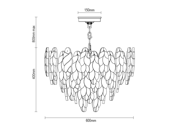 CHOREO żyrandol wiszący 600 - V20115 11