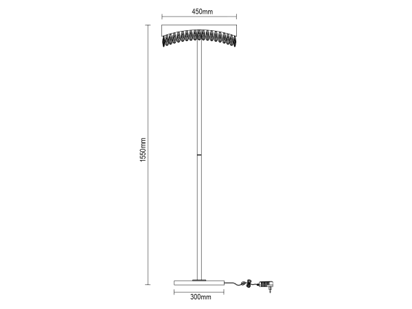 Kryształowa lampa podłogowa AURORA 1550 - V30084 8