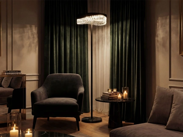 Kryształowa lampa podłogowa AURORA 1550 - V30084 3