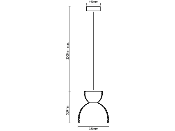KATRIA kryształowa lampa wisząca 350 - V30043 7