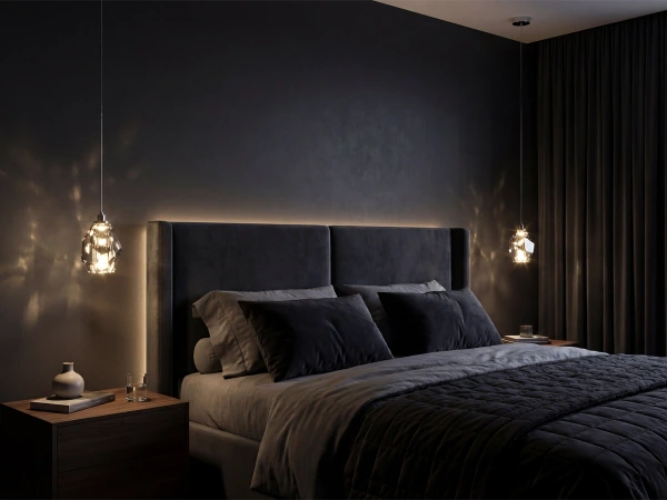 DIAMOR SMOKE kryształowa lampa wisząca - V30053 2