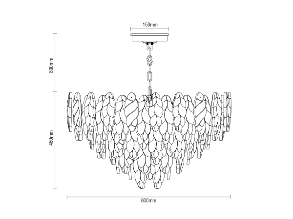 CHOREO żyrandol wiszący 800 - V20116 11