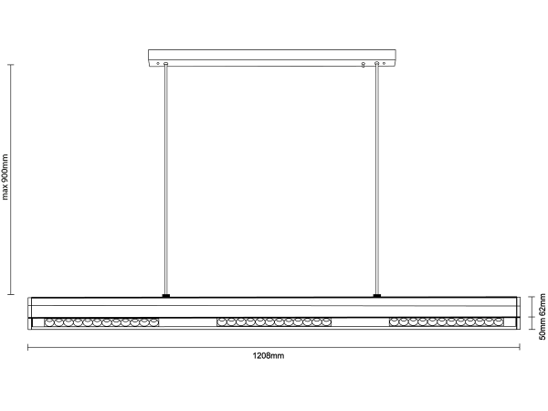 LINIA oprawa wisząca 1200 - 10002 6