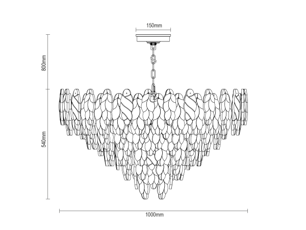 CHOREO żyrandol wiszący 1000 - V20117 11