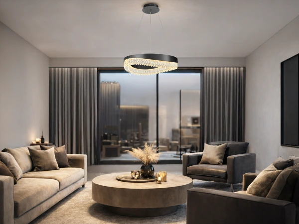 AURORA wiszący żyrandol kryształowy 600 - V30076 2