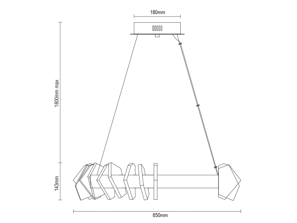 PIKASO závesný krištáľový luster 650 - V30023 14