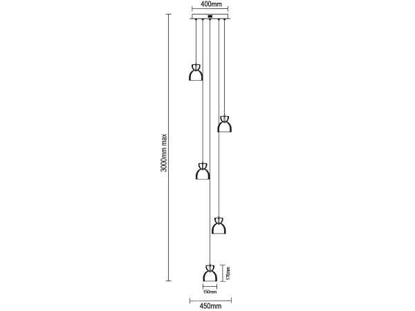 KATRIA kryształowa lampa wisząca - V30044 6