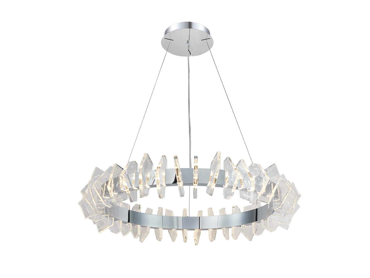 Nowoczesne oświetlenie z wyrazistym szklanym elementem do stylowych wnętrz.